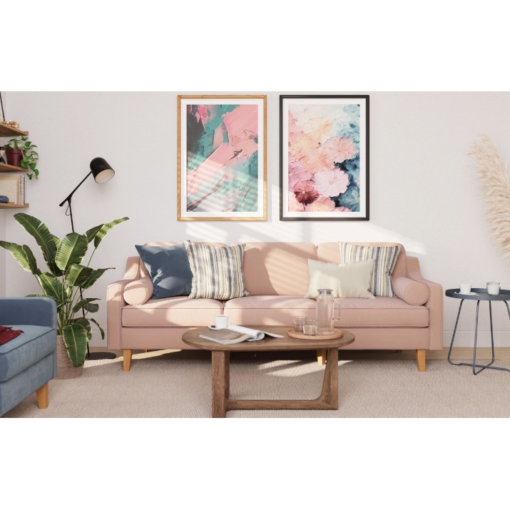 Диван Atelier Del Sofa Robin Extra 3 Salmon Walnut