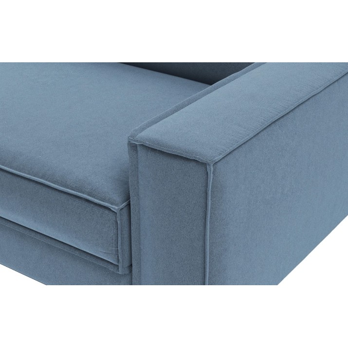 Диван Atelier Del Sofa Sparrow Extra 3 Ocean Blue Walnut