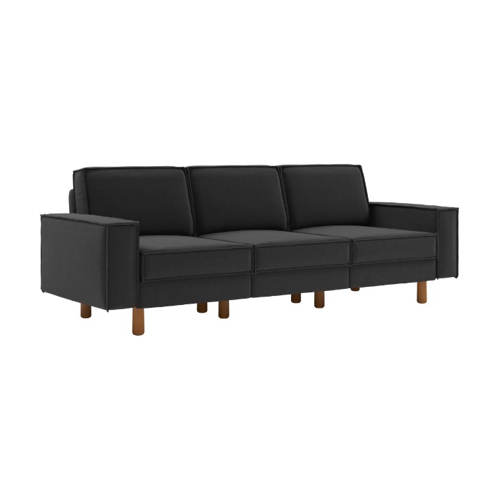 Canapea Atelier Del Sofa Sparrow Extra 3 Night Grey Walnut