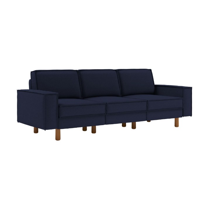 Диван Atelier Del Sofa Sparrow Extra 3 Night Blue Walnut