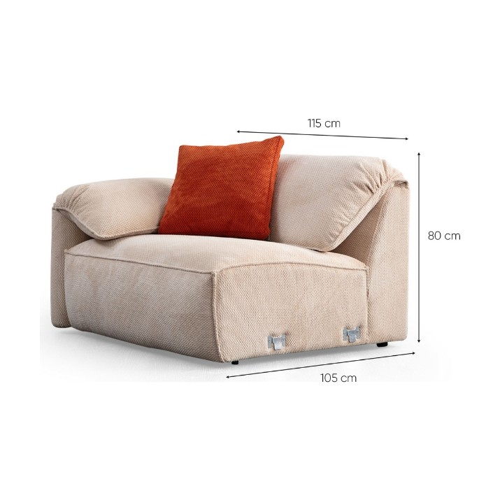 Canapea de colț Atelier Del Sofa Flamingo Corner 2