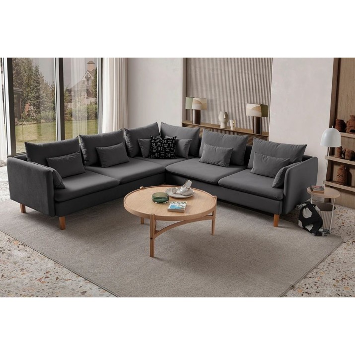Canapea de colț Atelier Del Sofa Flexy L Anthracite
