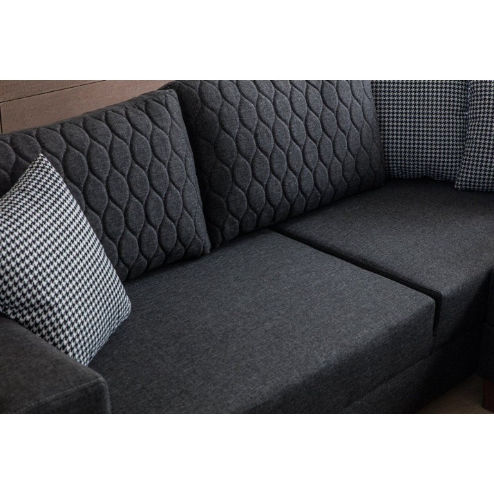 Canapea de colț Atelier Del Sofa Loft Anthracite