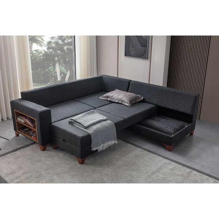 Canapea de colț Atelier Del Sofa Tloft Left Anthracite
