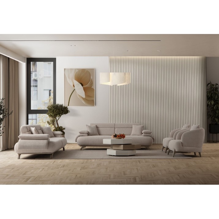 Canapea Atelier Del Sofa Bonjo Silver Beige