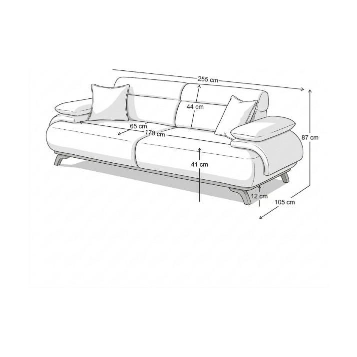 Canapea Atelier Del Sofa Bonjo Walnut Powder