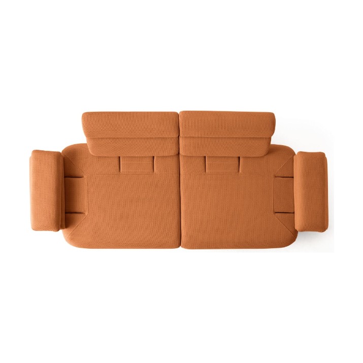 Canapea Atelier Del Sofa Bonjo Walnut Tile Red