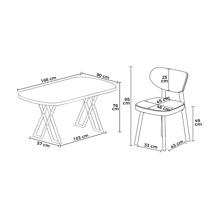 Set mobilă pentru bucătărie Hanah Home Axton White Anthracite