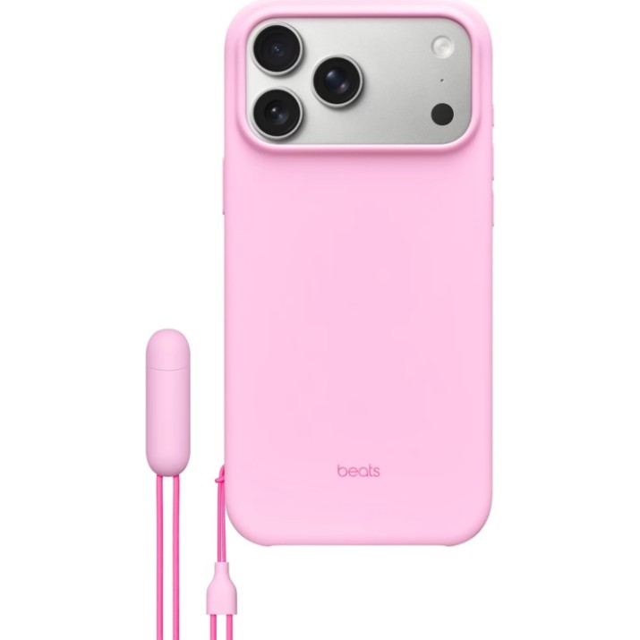 Husa de protecție Apple Beats iPhone 17 Pro Kickstand Case with MagSafe and Camera Control Pebble Pink (MGY84LL/A)