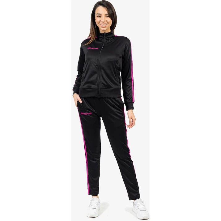 Costum sportiv damă Givova Revolution Summer Black/Pink, s.S (TR033SW-1071)