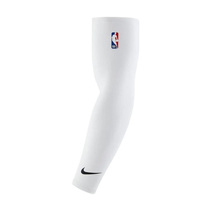 Mânecă de baschet Nike Shooter Sleeve 2.0 NBA White/Black, s.S/M