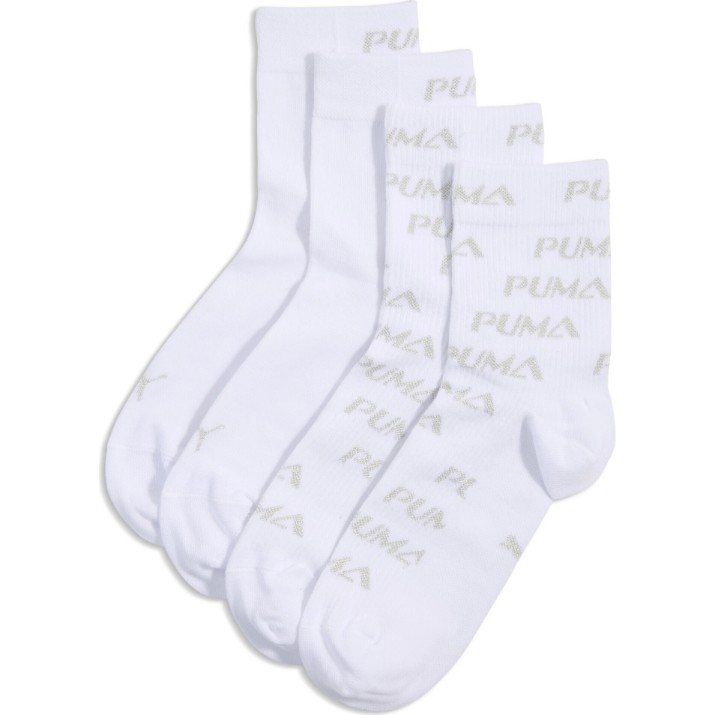 Женские носки Puma Shine Swirl Short Sock 2P White/Cool Light Grey, s.39-42