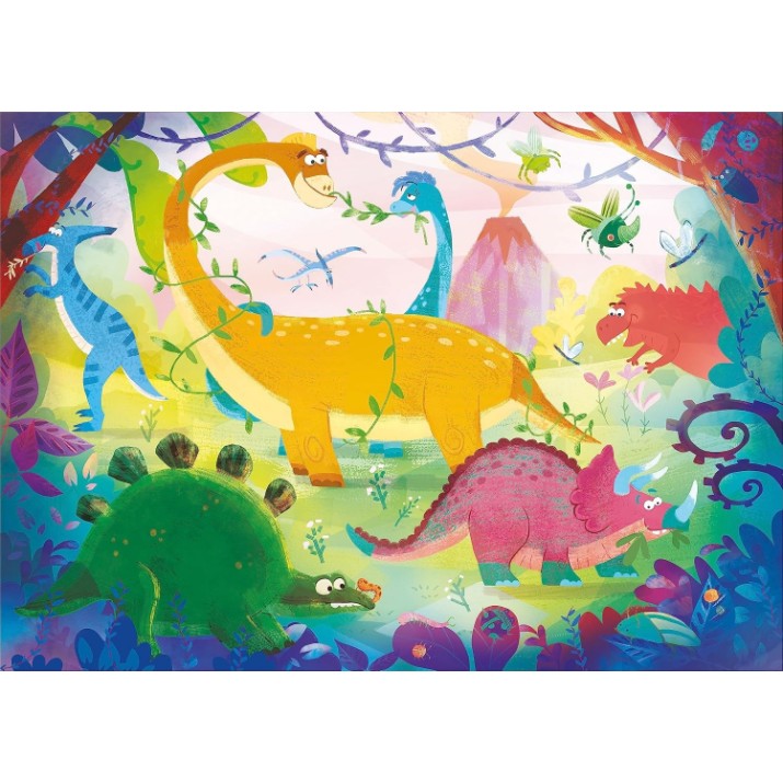 Puzzle Clementoni 2x20 Funny Dinos (24755) 