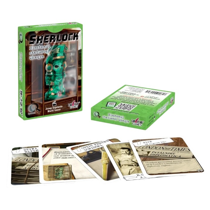 Joc educativ de masa Ludicus Games Sherlock Q3 Blestemul statuetei Qhagya RO (002725)