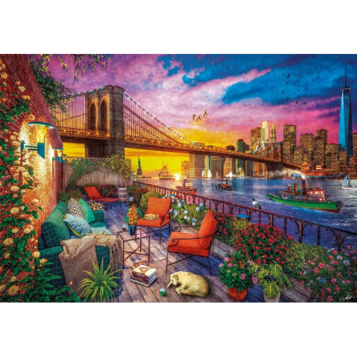 Puzzle Clementoni 3000 Manhattan Balcony Sunset (33552) 