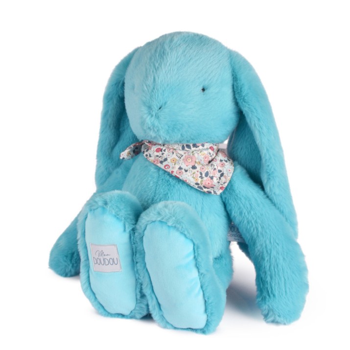 Jucărie de pluș Doudou Bunny Turquoise 50cm (DC4598)