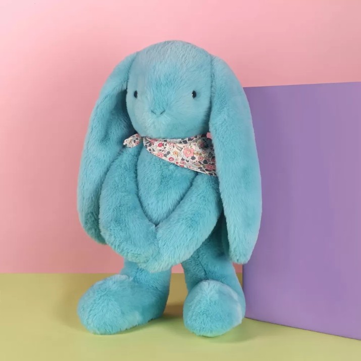 Jucărie de pluș Doudou Bunny Turquoise 50cm (DC4598)
