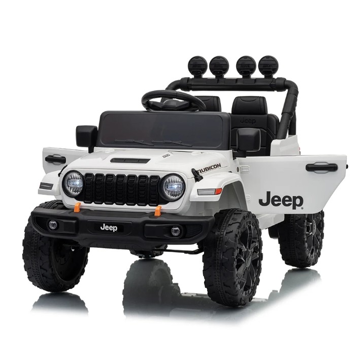 Mașinuța electrica Dake Jeep Wrangler Rubicon White (JWR558/3)