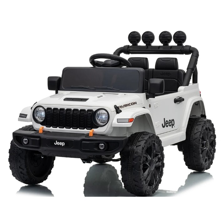 Mașinuța electrica Dake Jeep Wrangler Rubicon White (JWR558/3)