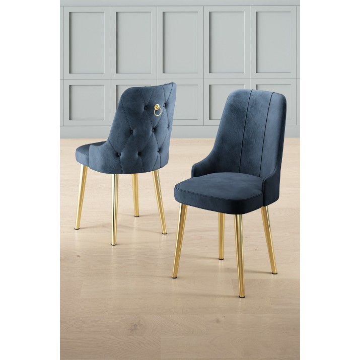 Комплект стульев Hanah Home Newa Anthracite Gold