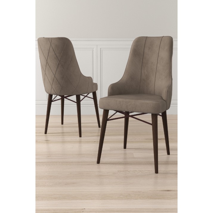 Set scaune Hanah Home Neta Cappuccino Brown