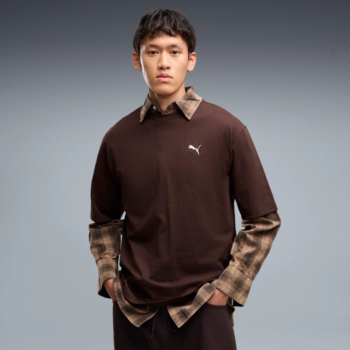Мужская футболка Puma Essentials Boxy Relaxed Chocolate Fondue, s.S