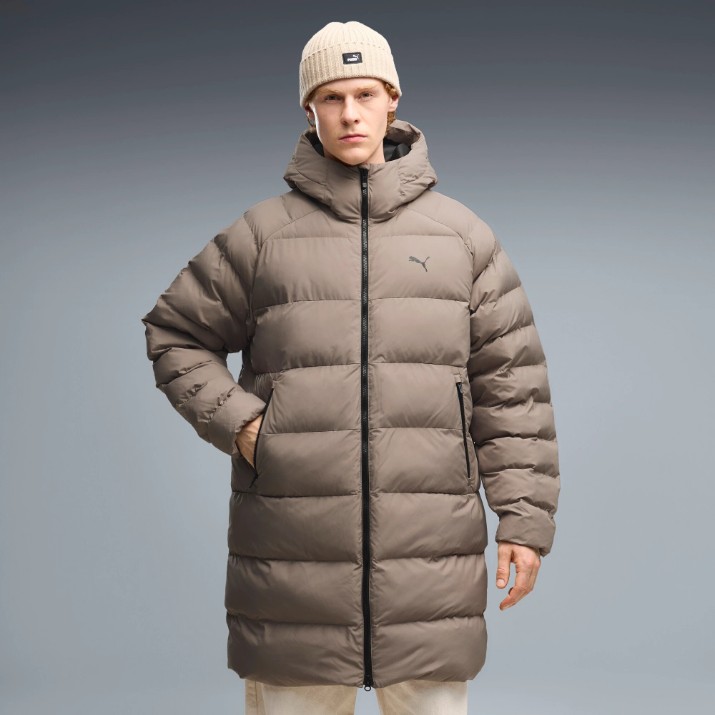 Geacă pentru bărbați Puma Mono Hooded Mouse Gray, s.XL