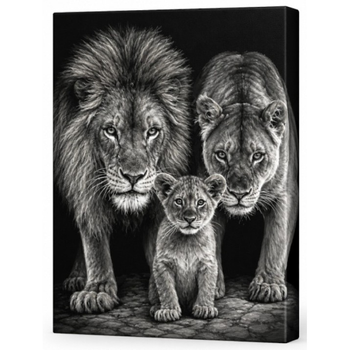 Tablou pe numere Art Gallery Premium Familie de lei 40x50cm (GX47473)