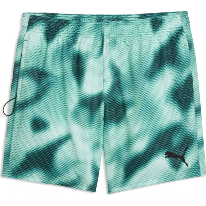 Мужские плавки Puma Swim Printed Rasterized Mid Shorts Emerald Green combo, s.S