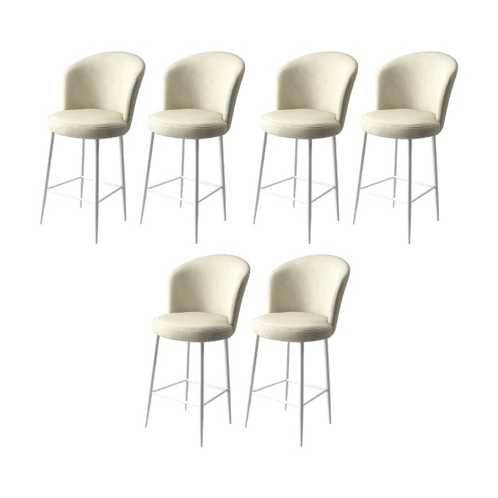 Set scaune de bar Hanah Home Fora Cream White