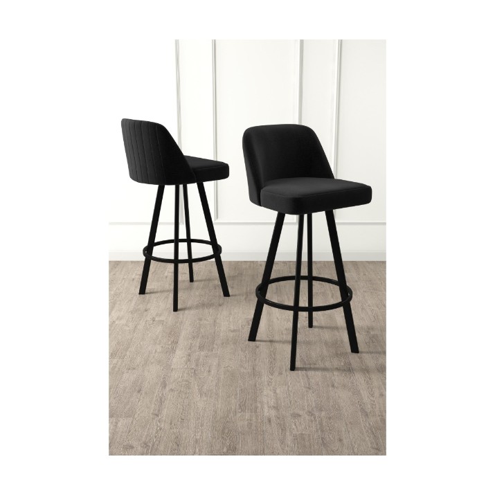 Set scaune de bar Hanah Home Atex Black