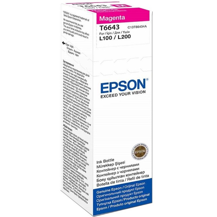 Контейнер с чернилами Epson T66434A magenta