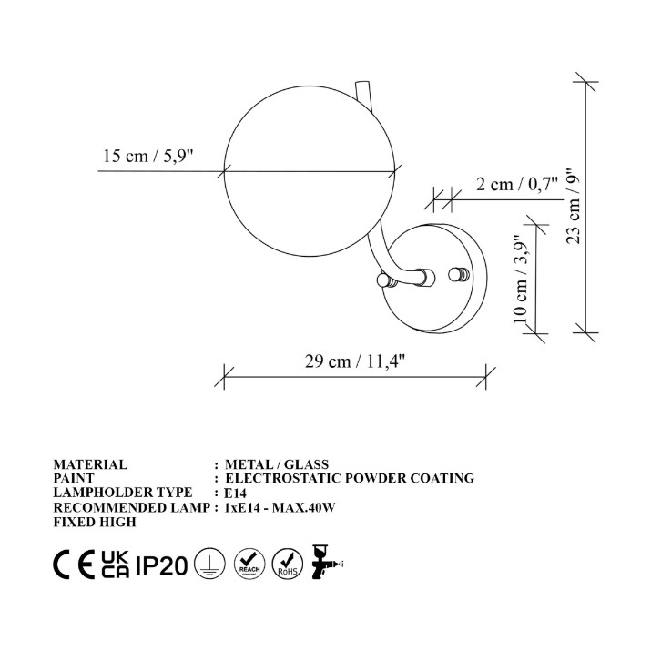 Бра Opviq Antler 15016