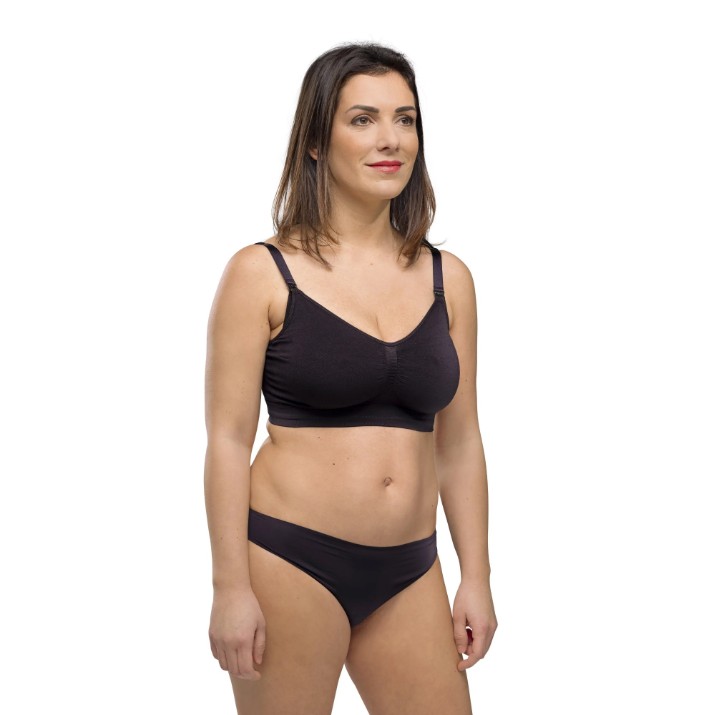 Sutien pentru alaptat Carriwell Original Black+Beige S/M 2pcs (CW.236677)