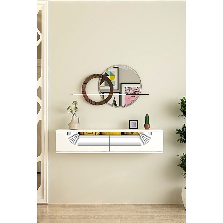Туалетный столик Hanah Home Meyra 120 White Gold