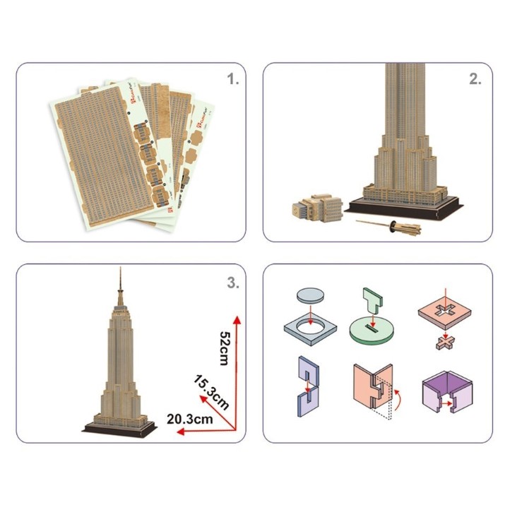 3D-puzzle CubicFun Empire State Building (3C246h)