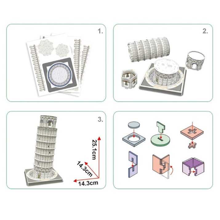 3D-puzzle CubicFun Leaning Tower of Pisa (3C241h)