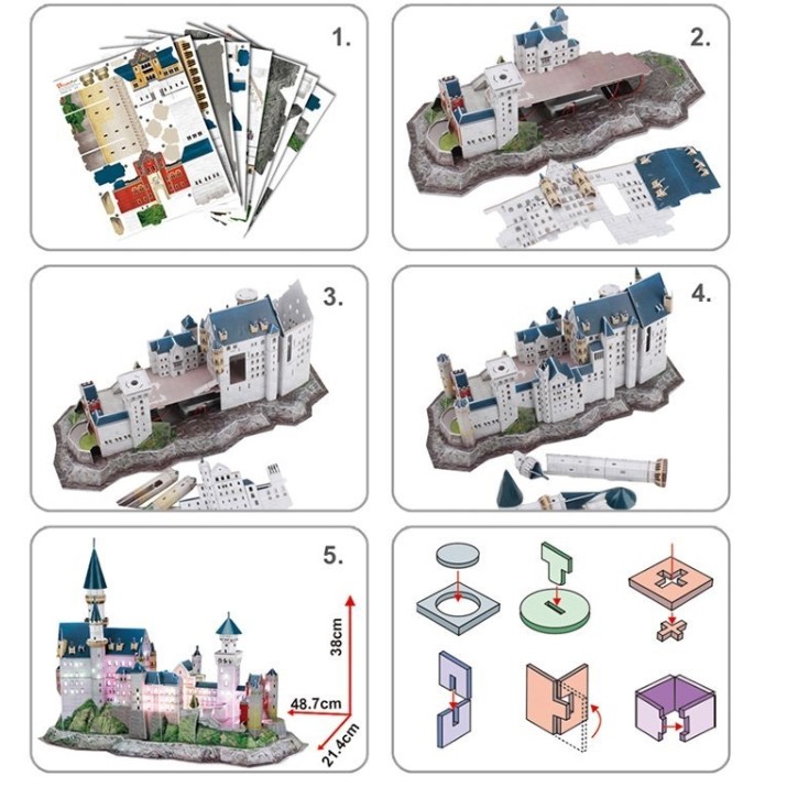 3D пазл CubicFun Neuschwanstein Castle (L174h)