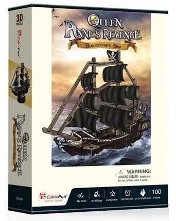 3D пазл CubicFun Queen Anne's Revenge (T4035h)