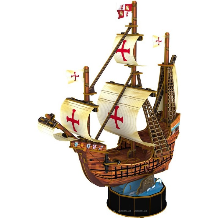3D пазл CubicFun Santa Maria (T4031h)