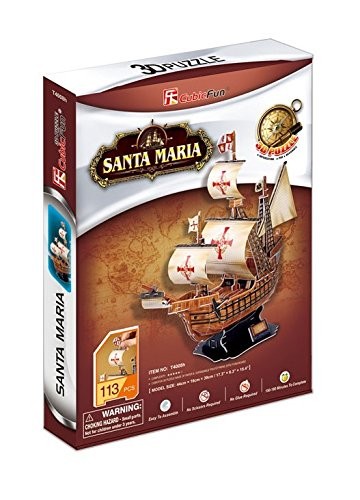 3D-puzzle CubicFun Santa Maria schooner (T4008h)