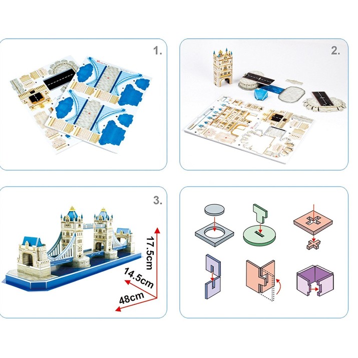3D пазл CubicFun Tower Bridge (3C238h)