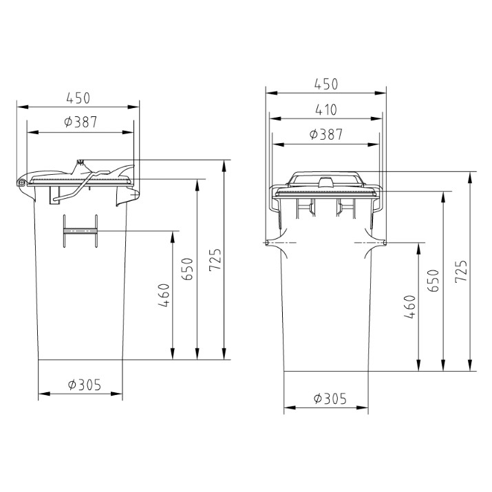 Контейнер Sulo SME50L Black (1052566)