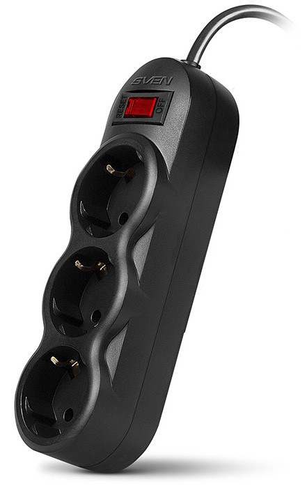 Protecţie împotriva supratensiunii Sven SF-03L 3m Black
