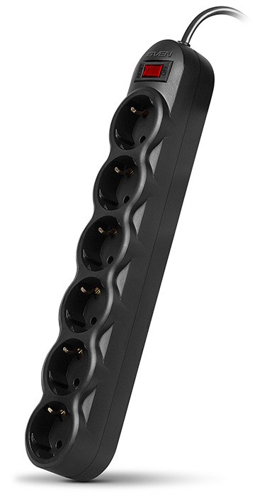 Сетевой фильтр Sven SF-06L 3m Black