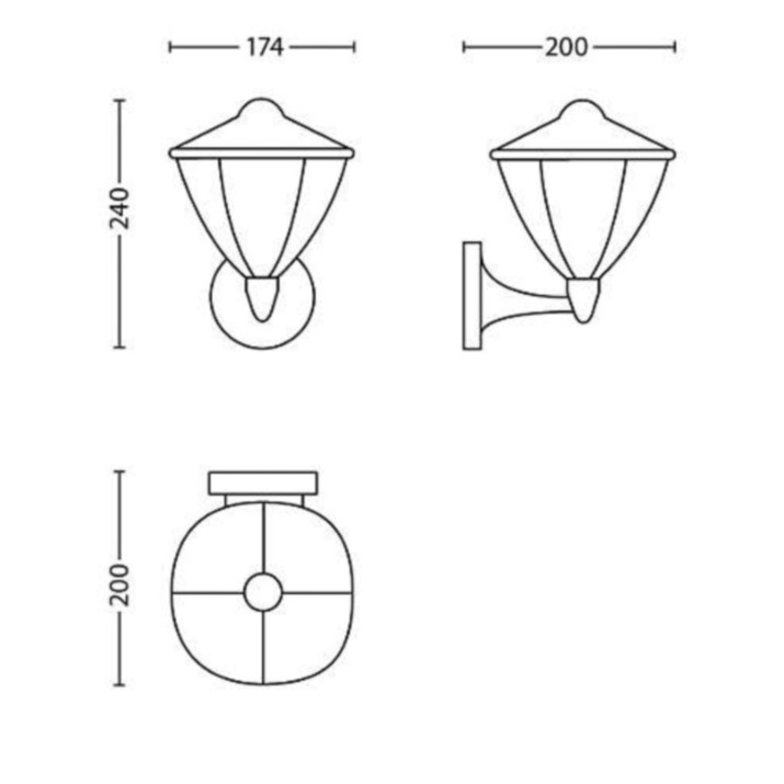 Уличный светильник Philips myGarden Robin 15470/30/16