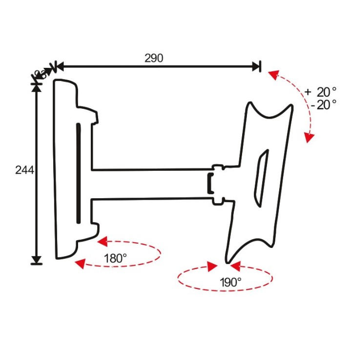 Suport TV OMB EasyTwo Extra 200x200 (06115)