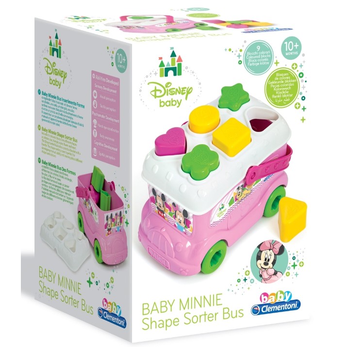 Sortator Clementoni  Baby Minnie Shape Sorter Bus (14933)