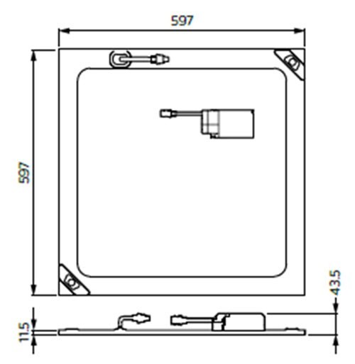 Plafonieră Philips Ledinaire Recessed RC065B