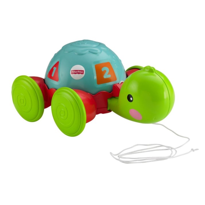 Jucarie de impins si tras Fisher Price Pull-Along Turtle (Y8652)